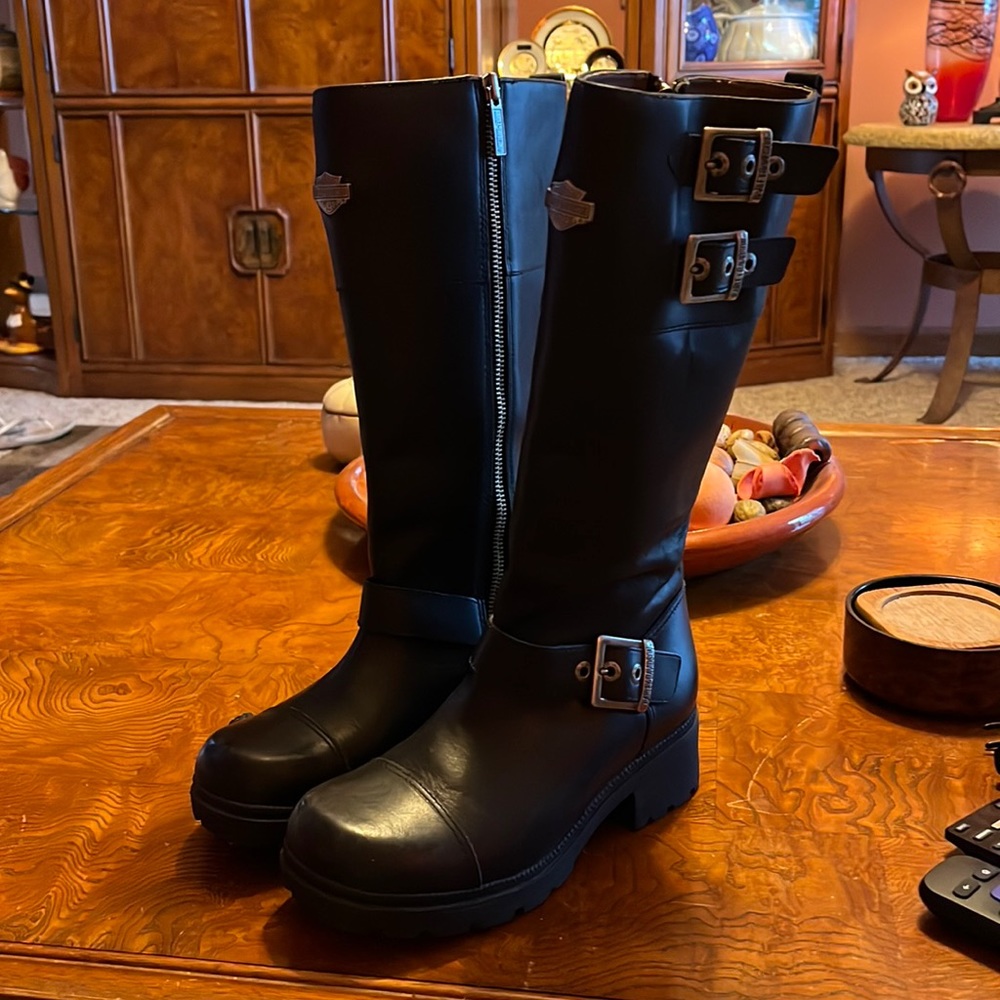Harley Davidson tall boots. Size 6